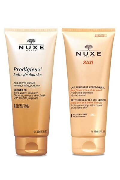 Nuxe Prodigieux Huile De Douche Shower Oil 200ml Sun Güneş Sonrası Bakım Krem...