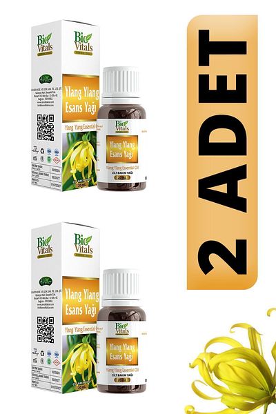 Bio Vitals Ylang Ylang Essence Oil - 20ml, 2 PCS