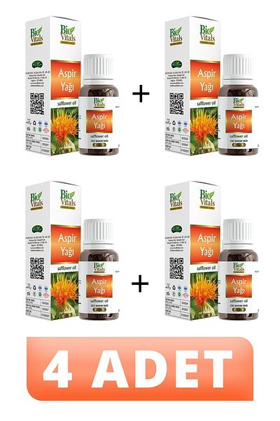Bio Vitals 20 ml Safflower Oil - 4 PCS