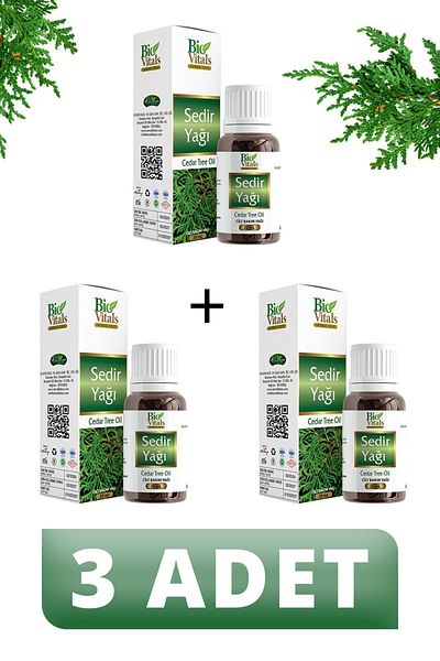Bio Vitals 20 ml Cedar Oil - 3 PCS