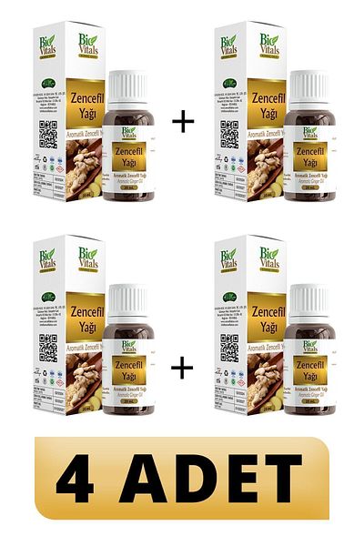 Bio Vitals Ginger Oil - 20 ml, 4 PCS