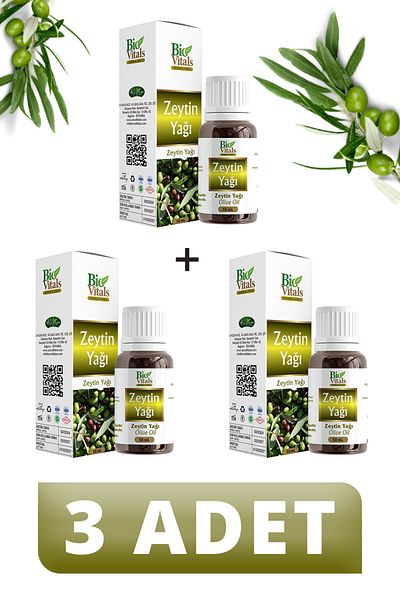 Bio Vitals Pure Olive Oil - 50ml, 3 Pieces