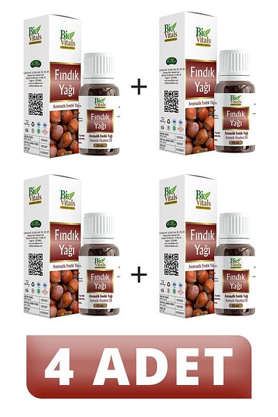 Bio Vitals 50 ml Hazelnut Oil - 4 PCS