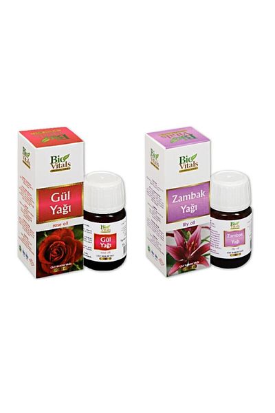 Bio Vitals Aromatic Massage and Skin Care Oil Set - Rose and Lily