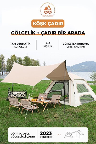 SHUFA Köşk Çadır Gölgelik Ve Çadır Bir Arada 240x240x155cm