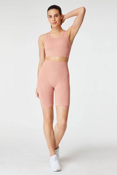 Jerf Gela Sculpting Sport Biker-Strumpfhose in Pastellrosa