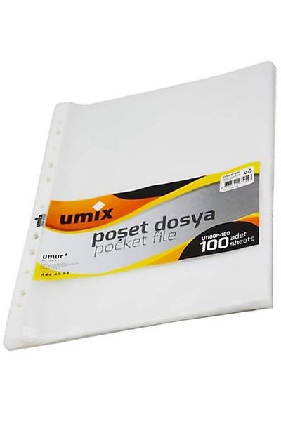 TAN EXPRESS 100 Pieces A4 Bag File - 1 Pack Umix