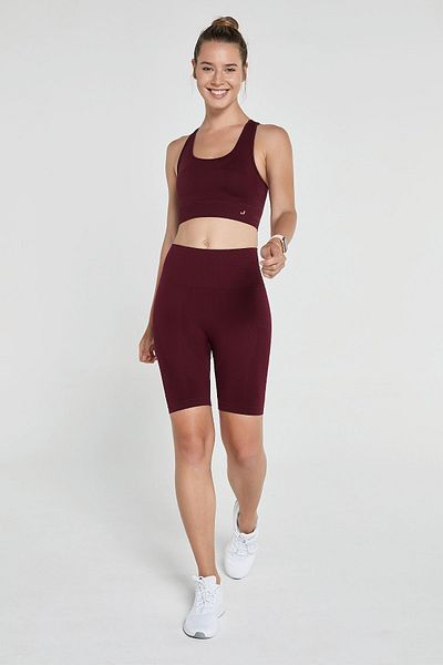 Jerf Gela Sculpting Sport Biker Tights Claret Red