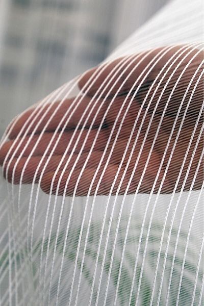 Taç Rüyaper Striped Tulle Curtain - 1/2.5 Normal Pleat, Don't Want Iron