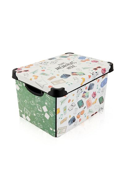 QUTU 22 Lt Colorful Souvenir Figure Storage Box