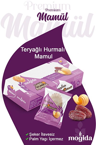 MOGİDA Tereyağlı Hurmalı Mamül - Şeker Ilavesiz (1 KUTU = 12 ADET)