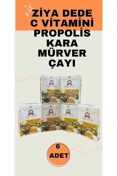 Ziyadede Atom Tea Vitamin C Propolis Blackberry Tea 6 Boxes