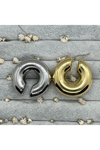 mesaco Chubby Steel Earcuff (3 CM) Gold