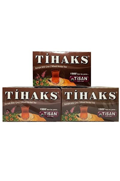 Tisan Tihaks Karışık Bitki Çayı 20 Süzen Poşet 3 Adet Tilaks 3 Paket Tilax