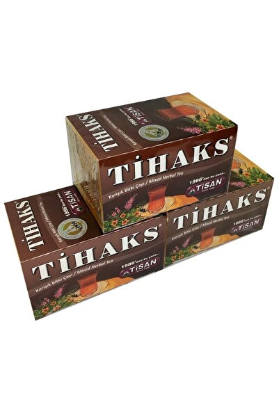 Tisan Tihaks Karışık Bitki Çayı 20 Süzen Poşet 3 Adet Tilaks 3 Paket Tilax