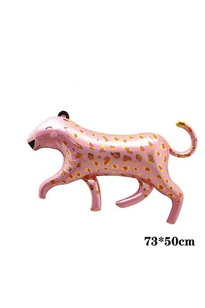 Öztürkpartievi Safari Forest Animals Pink Panther Foil Balloon