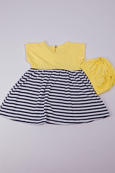 HÇM B7 Model Girl's Striped Printed Dress