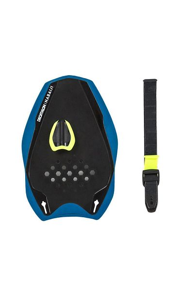 Decathlon Nabaiji Hand Palette - Size M - Black / Yellow Quick's