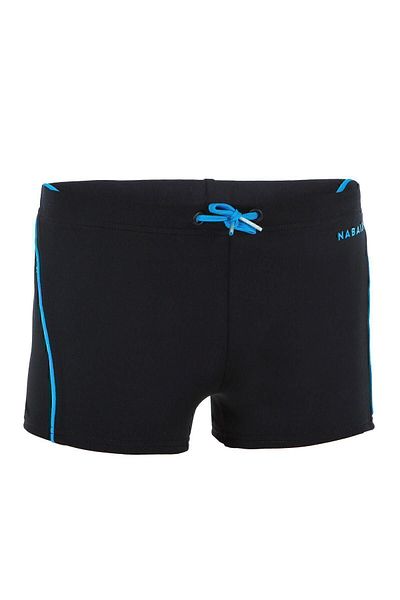 Decathlon Costum de baie boxer pentru copii Nabaiji - negru - 100 Plus