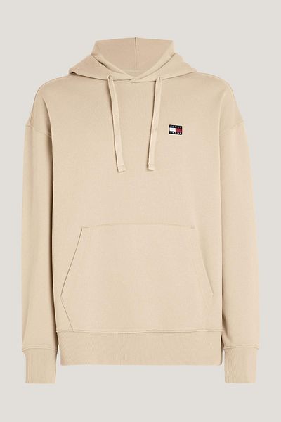Tommy Hilfiger White Men's Sweatshirt - Cotton, Daily Use, Logo Detailed, Dm0dm16369-ybh
