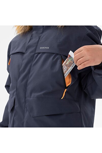 Decathlon Quechua Çocuk Su Geçirmez Outdoor Ceket - 7 / -15 Yaş - Lacivert - Sh100 X-warm - 6,5°c