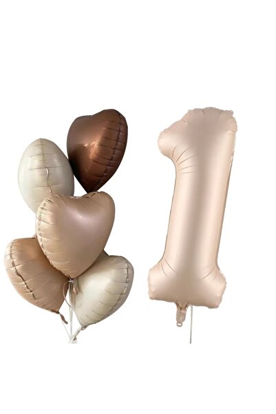 Öztürkpartievi Retro Ten Rengi Kalpli Balon Seti