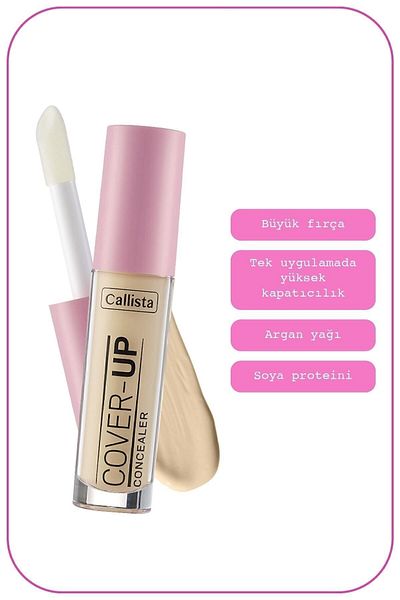 Callista Cover up Concealer Intensive Concealer under Eye Concealer - 02 Beige
