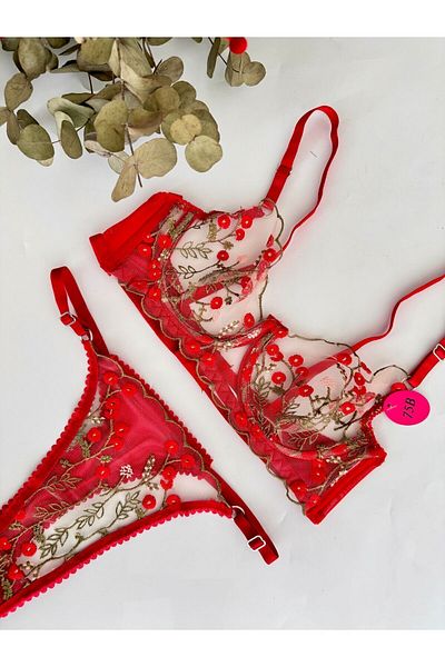 BELINGE Set of Lace Bra Panties