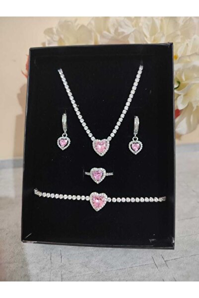 Steel Fade Free,s Bracelet Waterway Necklace Earrings Serious Relationship Ring Valentine Gift