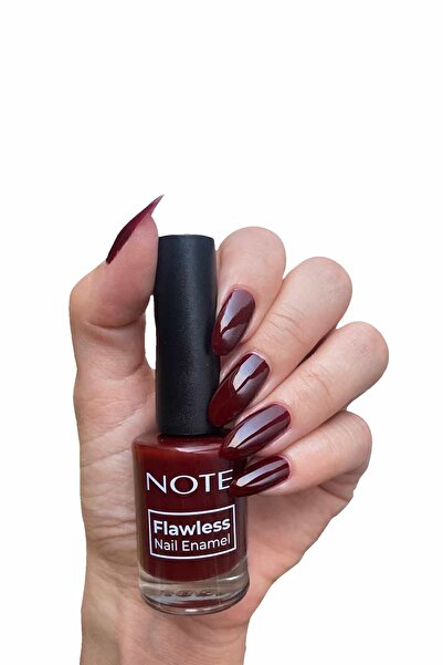 NOTE Nail Flawless Oje 107 Burgundy - Kırmızı
