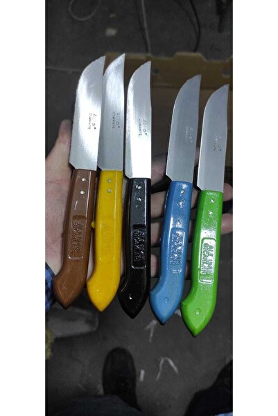 ALİBEYAVM Günlük 5 Li 22 Nolu Plastik Saplı Mutfak Bıçak Seti Hediyelik Çeyiz...