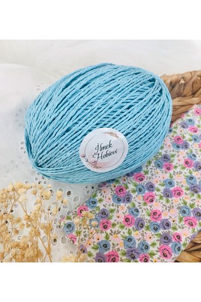 ilmekhobievi Rope Light Blue Fantasy Paper - 100Gr (1Ball) %Paper