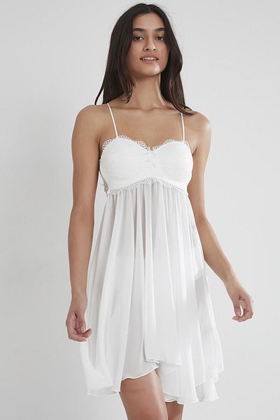 Pierre Cardin Chiffon Lace Nightgown - 880