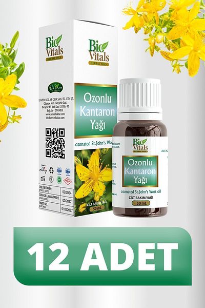 Bio Vitals 50 ml Ozonated St. John's Wort Oil - 12 PCS-Box