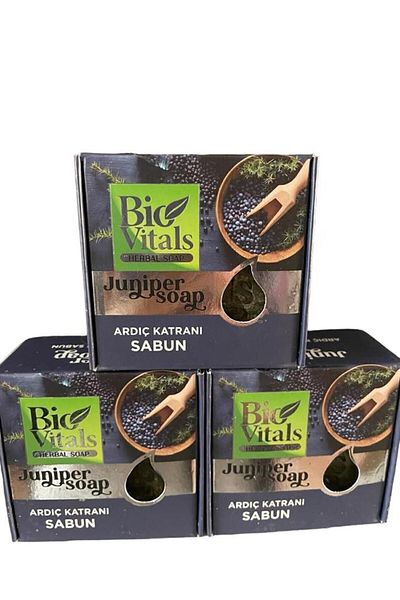 Bio Vitals Juniper Tar Soap 125 gr (Pack of 3)
