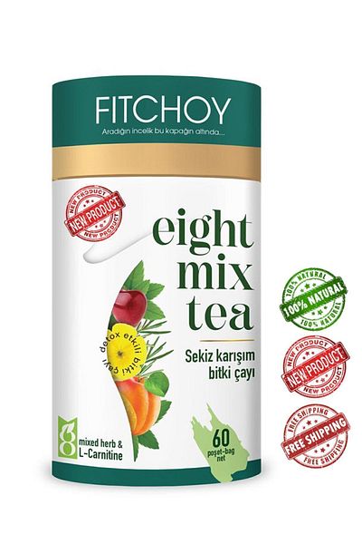 Fitchoy 8 Mixtures of Herbal Tea 60 Pieces 90Gr