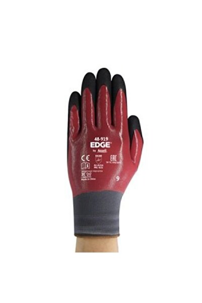 ANSELL Edge 48-919 Köpük Nitril Mekanik Koruma Iş Eldiveni (12 Çift)