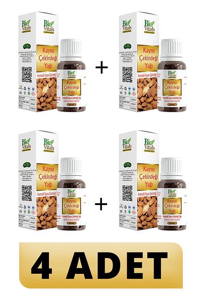 Bio Vitals 20 ml 4 PCS Apricot Kernel Oil