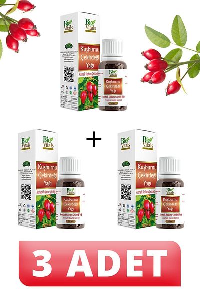 Bio Vitals 20 ml Rosehip Oil - 3 PCS