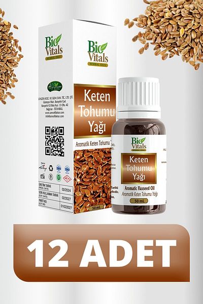 Bio Vitals 50 ml Flax Seed Oil - 12 PCS-Box
