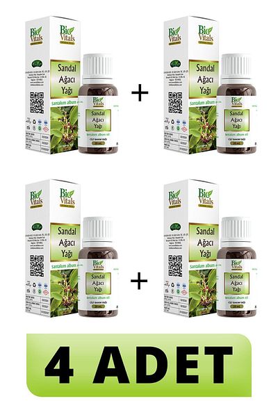 Bio Vitals 20 ml 4 PCS Sandalwood Oil