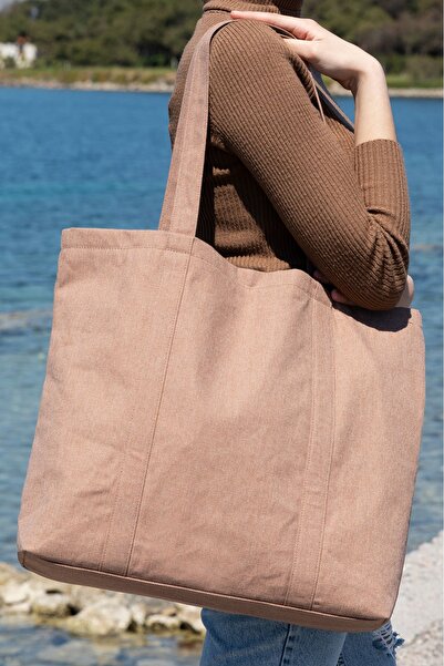 Reseen Geri Dönüştürülmüş (Recycle) Kanvas Omuz Çantası