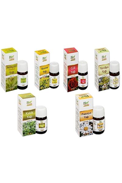Bio Vitals 20 Ml Aromatic Massage Oil Set - Oil, Fennel, Rose, Vanilla, Thyme and Chamomile Care Product