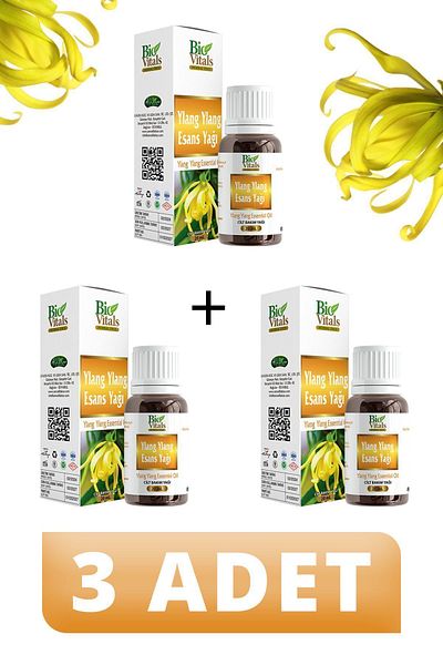 Bio Vitals Ylang Ylang Essence Oil - 20ml 3 PCS
