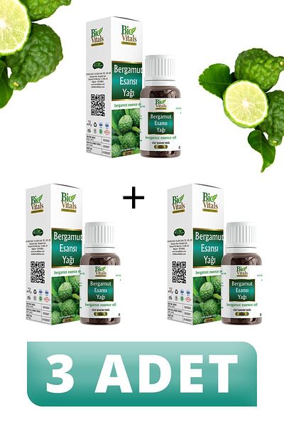 Bio Vitals 20 ml Bergamot Essential Oil - 3 PCS