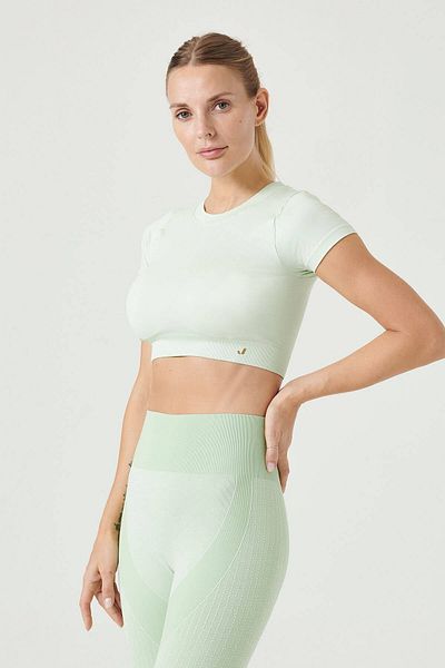 Jerf Captiva Μαλακή υφή & Ευέλικτο Crop Top Green