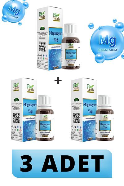 Bio Vitals 50 ml Magnesium Oil - 3 PCS
