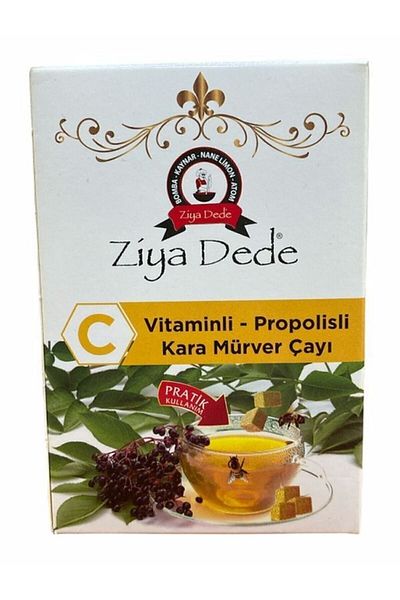 Ziyadede Ziya Dede Black Elderberry Tea with Vitamin C and Propolis 140 Gr