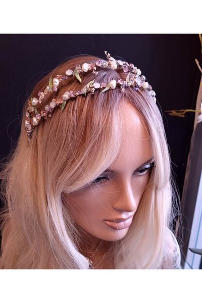 Yumak Dekor Grup Pink Lilac Mother Baby Crown