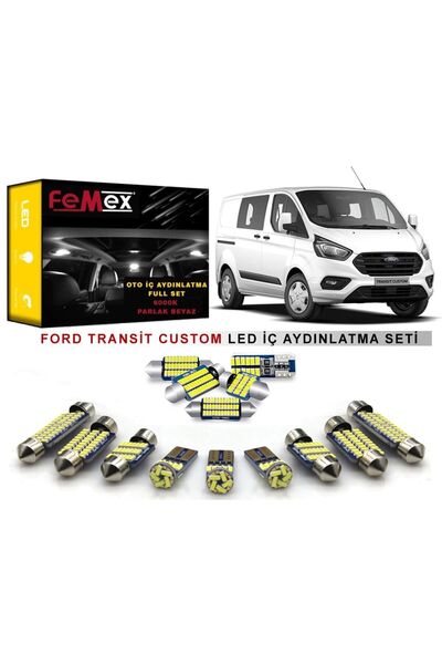 FEMEX Ford Custom Led Iç Aydınlatma Ampul Seti Parlak Beyaz